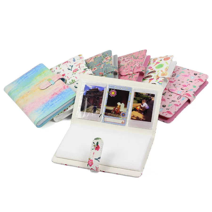 96-Pocket 3-Inch Photo Album for Fujifilm Instax Mini Films - Compatible with Instax Camera Models 9, 7s, 70, 25, 50s, 90 - Name Card Holder Book