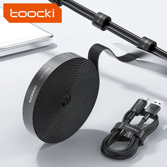 Toocki Cable Organizer: Wire Winder for USB Cable Management - Protector for Earphone, Mouse Cord, Phone Accessory - iPhone, Samsung Compatible