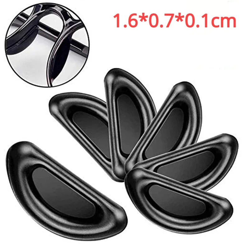 10/20pcs Adhesive Silicone Nose Pads for Glasses - Non-Slip Transparent Nosepads - Eyeglasses Accessories