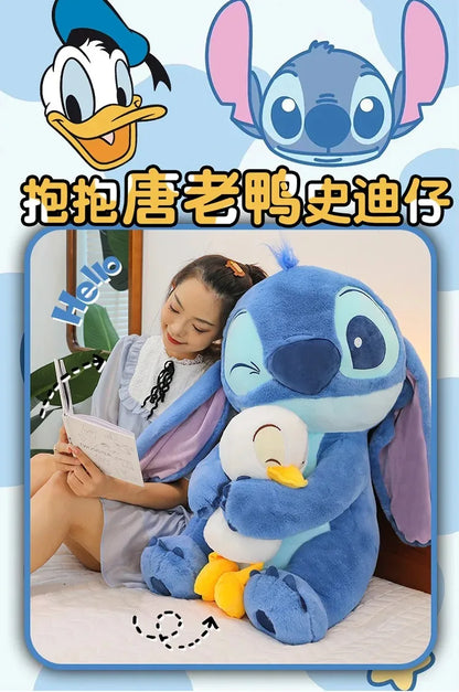 Disney Stitch Lilo Doll - Cute Duck Stitch Plush Toy, Kawaii Decoration for Christmas and Children's Birthday Gifts