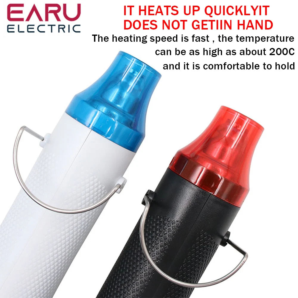 DIY Heat Gun Electric Power Tool - EU/US 110V/220V Hot Air Temperature Gun (300W) with Supporting Seat - Shrink Plastic Tool