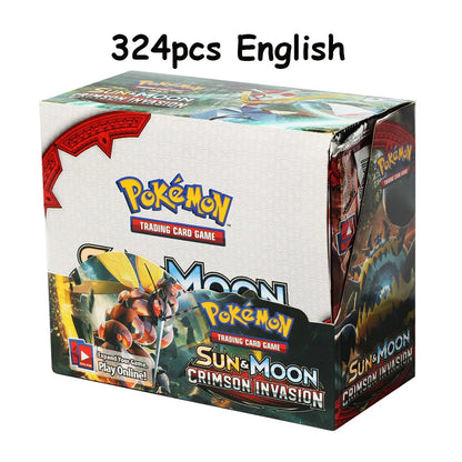 Newest 324Pcs Pokemon Cards - Sun and Moon XY Evolutions Booster Box, Collectible Trading Card Game for Children