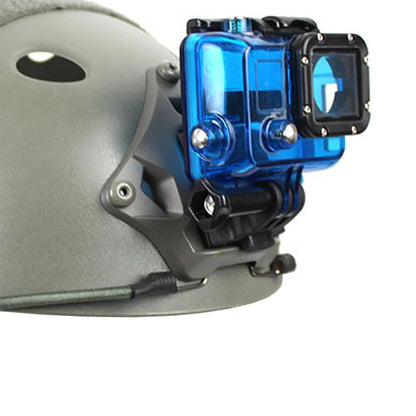 Tactical Helmet Base Adapter - Fixed Mount for GoPro Hero & Action Cameras - Fits FAST/MICH/NVG Helmets