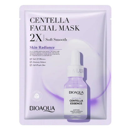 20pcs BIOAQUA Centella Collagen Face Mask - Moisturizing, Refreshing Hyaluronic Acid Sheet Masks for Skin Care