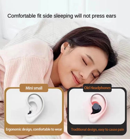 Mini 5.3 Wireless Bluetooth Earbuds - Small Invisible Headphones for Sleep, Work and Sports, HD HIFI Bass Sound Quality