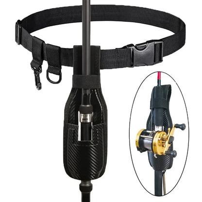 Adjustable Waist Fishing Rod Holder - Portable Fishing Gear Accessory for Outdoor Use, Rod Insertion Device Tool