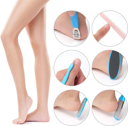 8-Piece Foot Exfoliating Set: Octopus Fish Eye Exfoliating Heel Sharpener - Cracked Heel Removal Files for Heel Sole