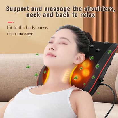 Portable Waist Massage Car Massager - Heating Neck and Body Relaxation for Muscle Relaxation