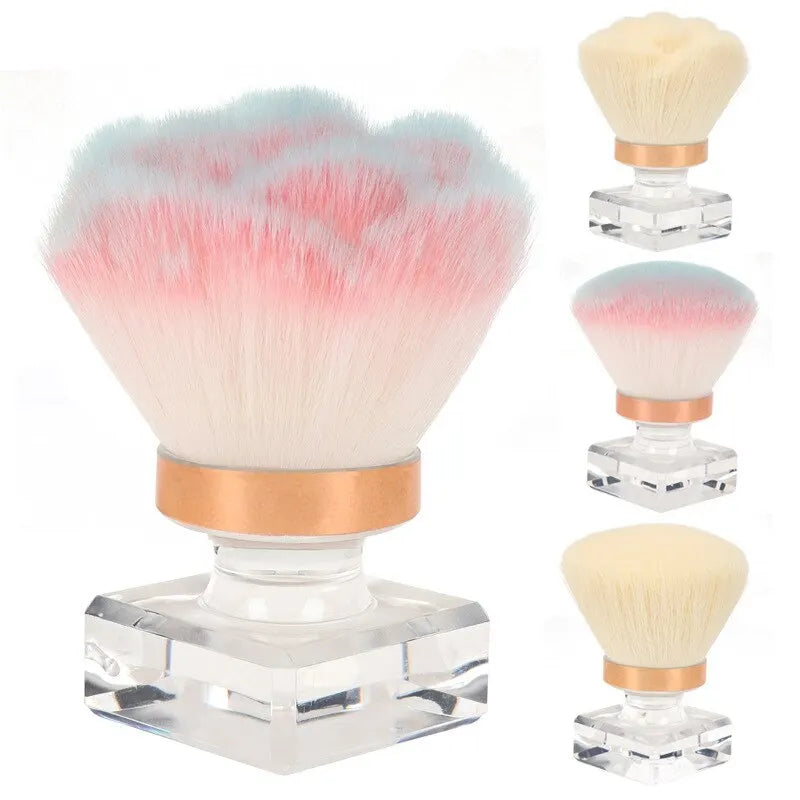 Korean Fragrance Nail Tool Dust-proof Brush: Cleaning Brush for Dust and Powder - Rose Makeup Blusher Brush