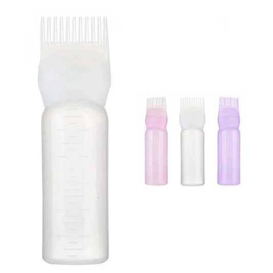 Hair Dye Applicator Brush Bottles - Dyeing Shampoo Bottle with Oil Comb, Hair Coloring Styling Tool