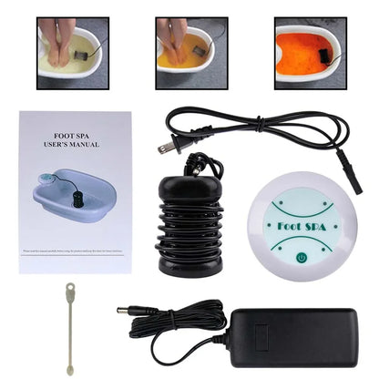 New Ionic Foot Detox Spa Machine: Mini Ionic Detoxifier for Home Use - Relaxing Foot Massage Without Basin