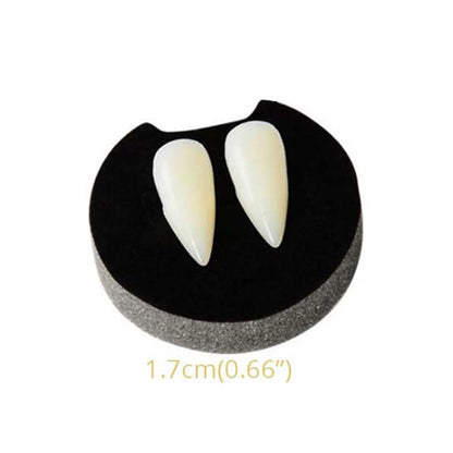 Spooky Halloween Vampire Fangs Dentures - Perfect DIY Costume & Cosplay Props with Dental Gum