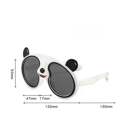 Cartoon Panda Shaped Sunglasses for Children - Polarized Sun Glasses for Boys and Girls - Kids UV Protection Eyewear with UV400 - Gafas De Sol Mujer Gift