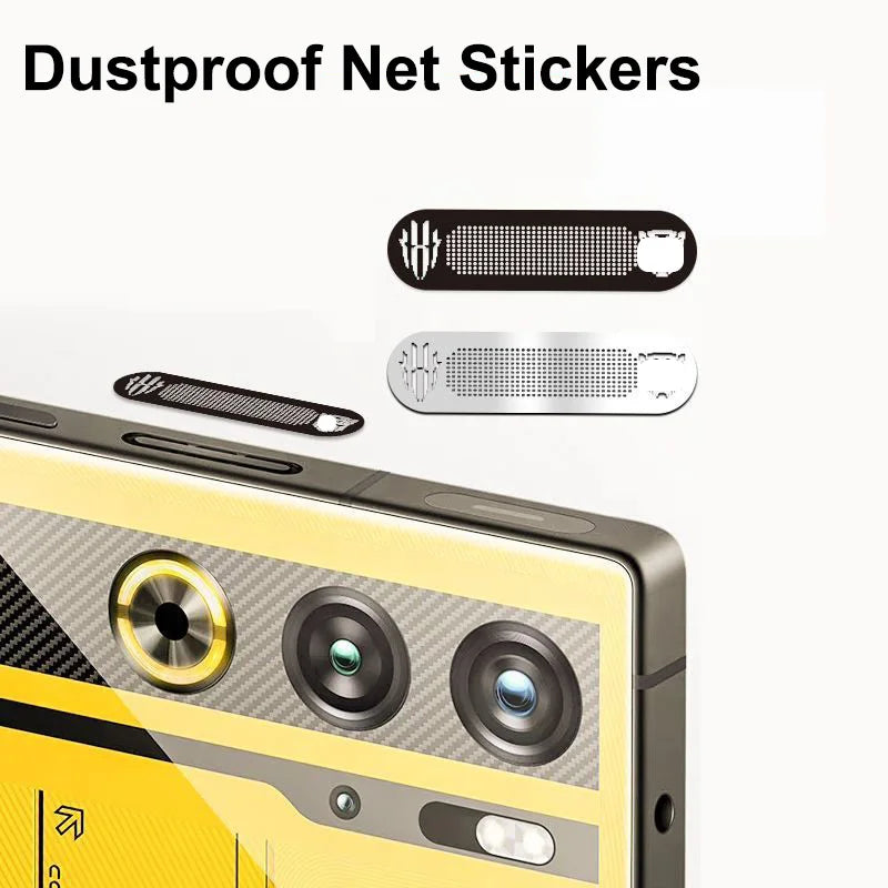 Dustproof Net Stickers for Red Magic 9 Pro/Pro+ - Anti-Dust Metal Mesh Dust Cover for Earpiece Speaker Holes