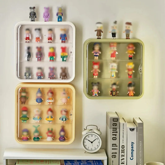 Wall-Mounted Acrylic Doll Storage Box – Dust-Proof Display Stand for Figures and Toys, Blind Box Organizer