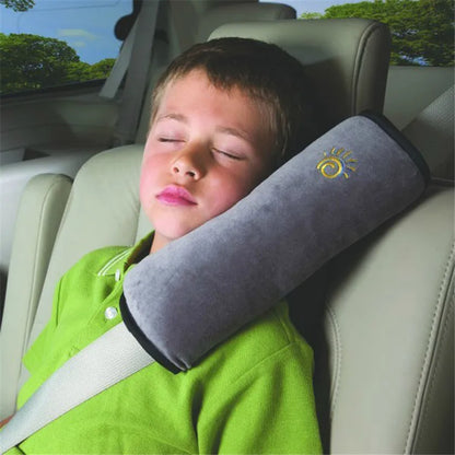 Baby Safety Car Seat Belt Pillow: Plush Shoulder Pad and Adjuster for Enhanced Comfort and Protection