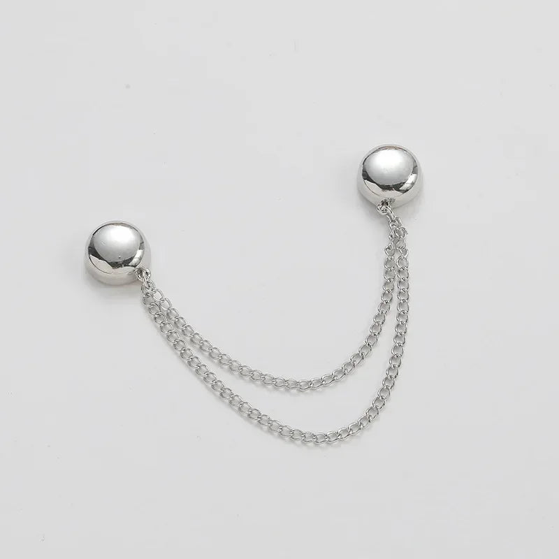 Chain Magnetic Buckle Brooch for Pants - Exquisite Alloy Hooks for DIY Sewing, Roll-Up Shorts and Trouser Legs