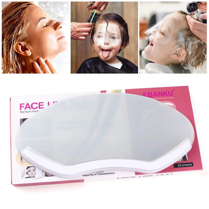 Disposable Makeup Shower Face Shields: 100 PCS Visors for Barbershop & Salon Supplies | Hairdressing Tools