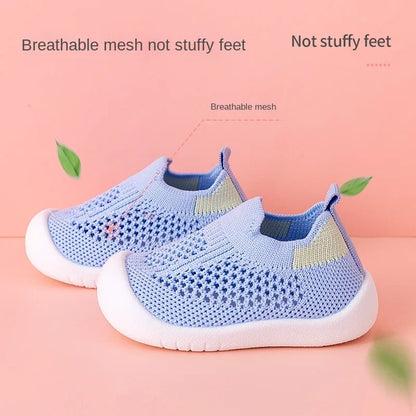 2024 Kids' Mesh Sneakers – Casual, Breathable, Soft-Bottom Infant & Toddler Shoes for Girls & Boys, Non-Slip Comfort