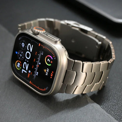 Titanium Bracelet for Apple Watch Ultra 2 & Series 9 8 7 6 SE 5 4 | Luxury Business Metal Band for 49mm, 45mm, 44mm, 42mm, 41mm, 38mm iWatch