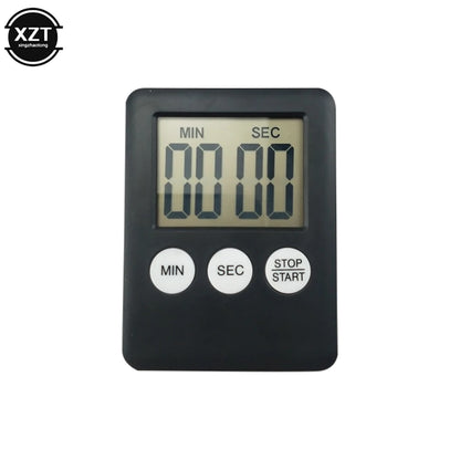 Magnetic Kitchen Timer - Digital LCD Countdown and Up Timer with Loud Alarm, Cooking and Baking Clock, Sleep Timer