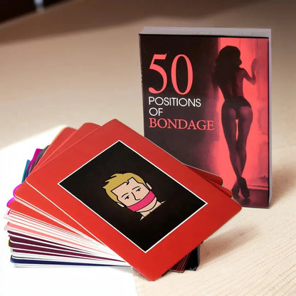 Adult Sex Card Game: Explore 50 Kinds of Bedroom Commands - Perfect Naughty Gift for Valentine's Day Couples Party