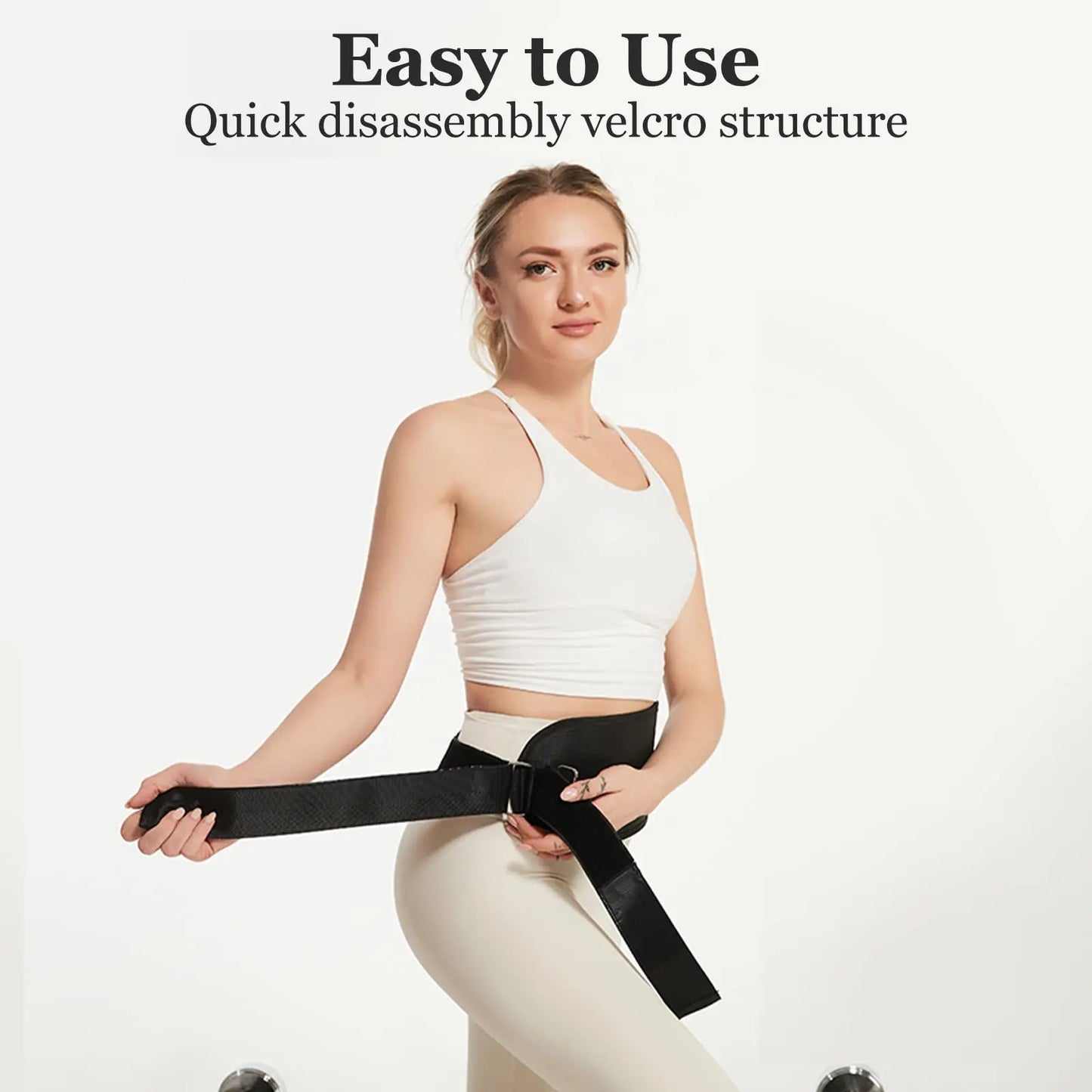 Hip Thrust Belt and Glute Bridge Pad - Home Gym Workout Equipment for Squats, Lunges, Bridges, and Dips with Dumbbells and Kettlebells