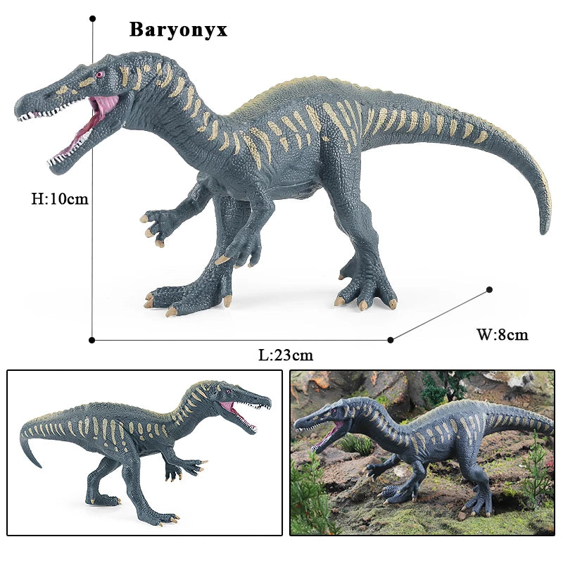 Oenux Dinosaurs World Action Figures - Savage Jurassic Collection Featuring Indominus Rex, Spinosaurus and Triceratops, Ideal Kids Gift