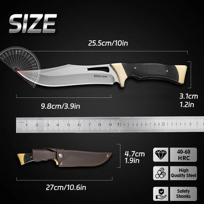 Outdoor Military Tactical Knife – High-Hardness EDC Fixed Blade for Self-Defense, Survival, and Multi-Purpose Cutting