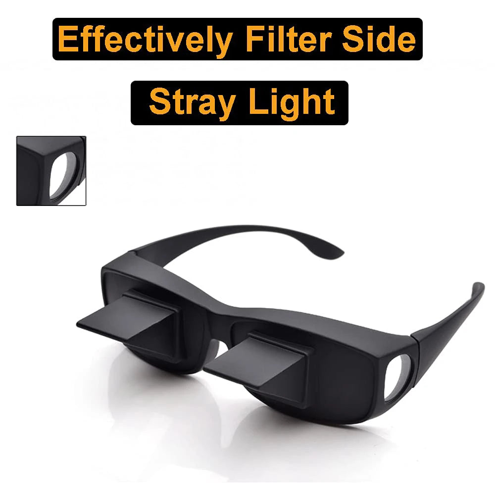 Periscope Prism Spectacles for Horizontal Reading and TV Viewing – A Lazy and Creative Solution