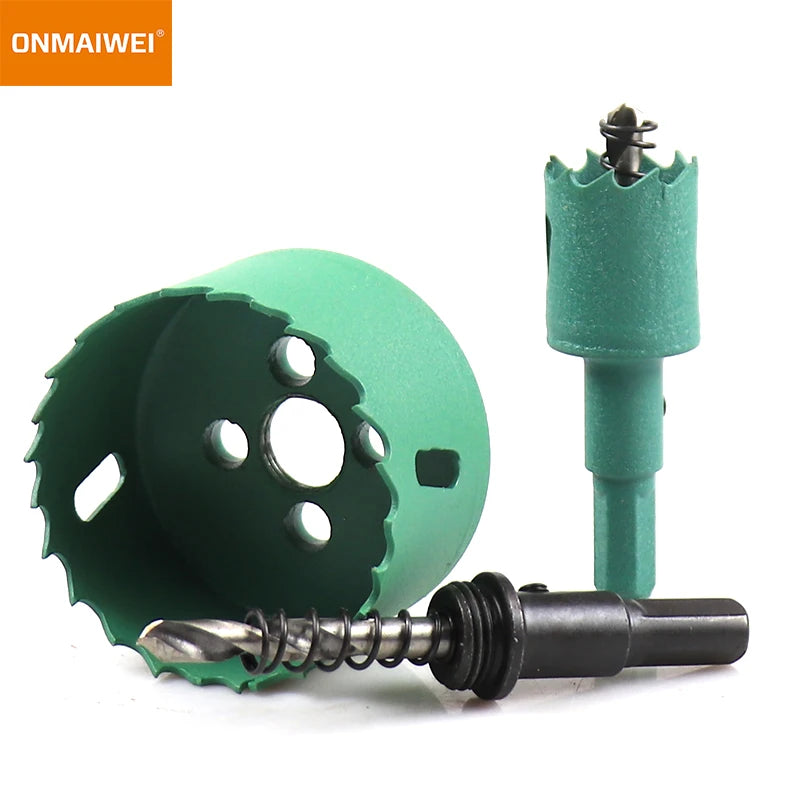 1 Pc 16-200mm Bimetal Wood Hole Saw Drill Bit - HSS Steel M42 Core Hole Saw for Downlight Plasterboard Opening