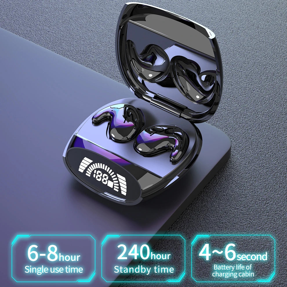 Invisible Sleep Earbuds - Tiny Mini Hidden Headphones with Noise Cancelling - TWS Wireless Stereo Bluetooth 5.3 Earphones