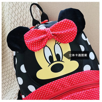 Disney Cartoon Backpack for Boys and Girls - Minnie Mickey Mouse Children's Lovely Schoolbag, Kindergarten Kids Gift