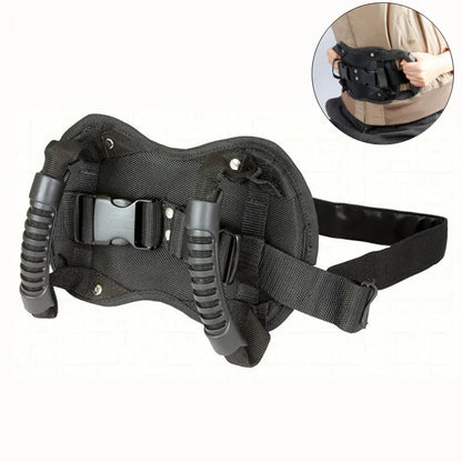 Universal Motorcycle Safety Belt Back Seat Grip Handle - Non-Slip Strap for Passenger Safety on Scooters and Motorcycles