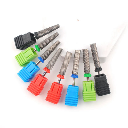 23mm Long Tapered Carbide Nail Drill Bit: Special Polishing Head for Electric Nail Drill Machine - Manicure Tool