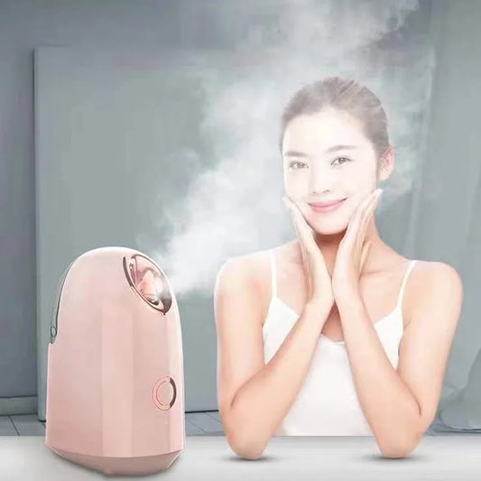 Nano Ionic Facial Steamer - Hot Mist Home Sauna Spa Humidifier for Women and Men, Moisturizing & Pore Unclogging