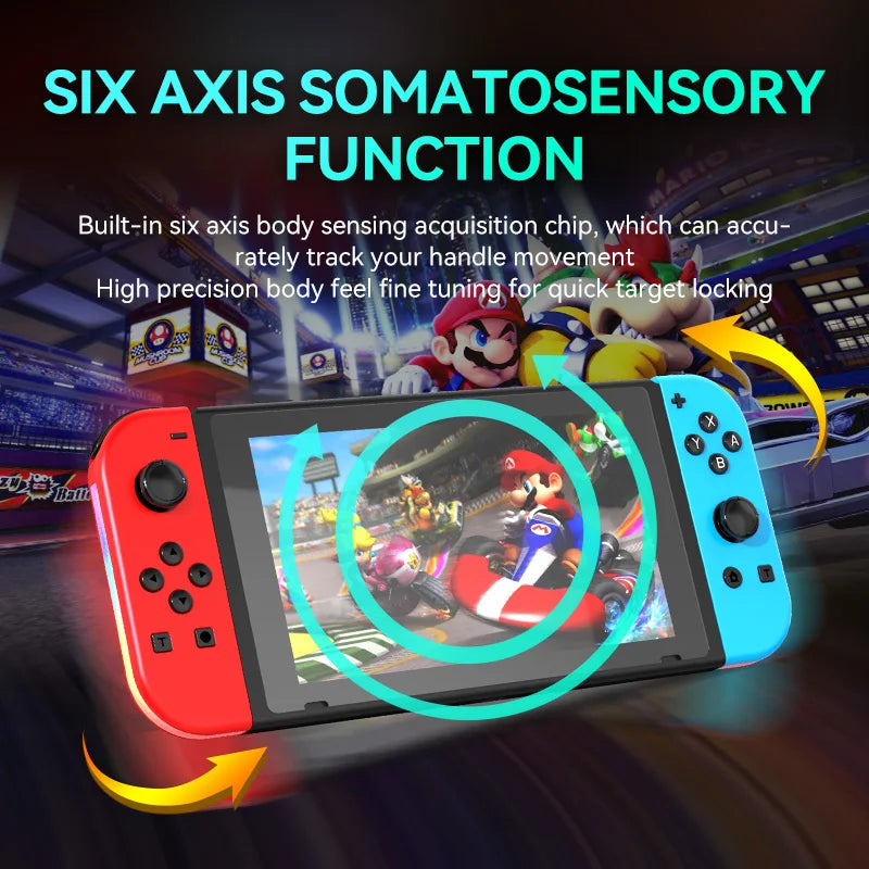 Nintendo Switch Gamepad - 2 Vibration Motor, 6-axis Gyroscope, Bluetooth 5.2 Gaming Controller Accessories for Nintendo Switch/OLED