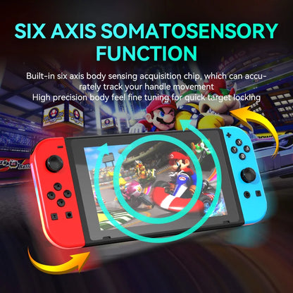 Nintendo Switch Gamepad - 2 Vibration Motor, 6-axis Gyroscope, Bluetooth 5.2 Gaming Controller Accessories for Nintendo Switch/OLED