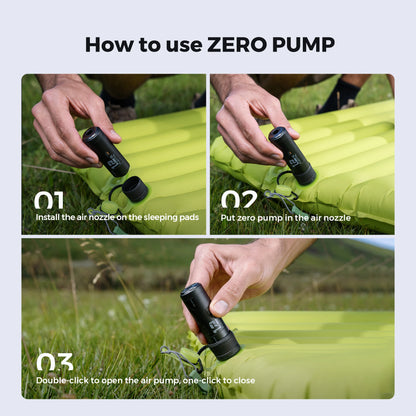 FLEXTAILGEAR ZERO PUMP – 34g Portable Air Pump for Inflatables, Rechargeable Battery, Ultra Mini Electric Pump