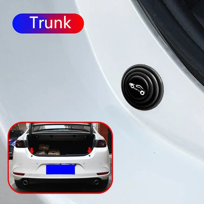 20pcs Universal Car Door Silicone Anti-Shock Pad - Trunk Sound Insulation Cushion Stickers Thickening Anti-Shock