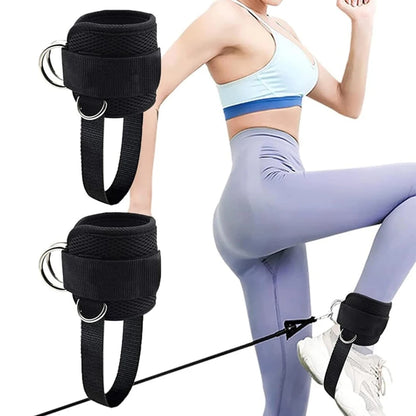 Ankle Straps for Cable Machine - Adjustable Kickback Ankle Cuffs for Glute Workouts and Leg Extensions, Gym Cable Attachment