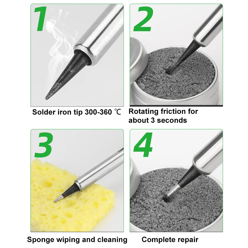 1/2/3pcs Soldering Iron Tip Refresher Set - Non-Stick Tin Solder Cream, Clean Paste and Oxide Refresh Activator