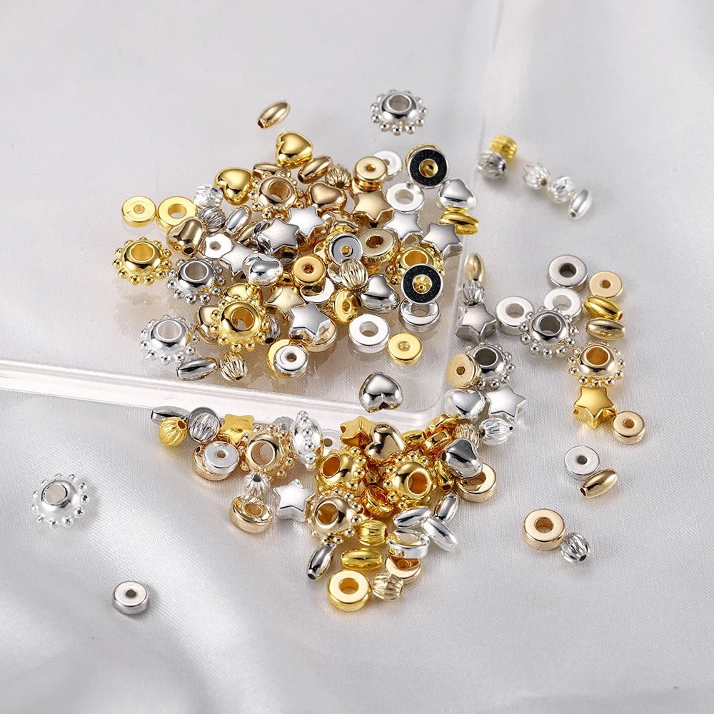 Irregular Loose Spacer Bead - 100/200Pcs CCB Bead Charm for DIY Necklace Bracelet - Jewelry Making Supplies & Accessories