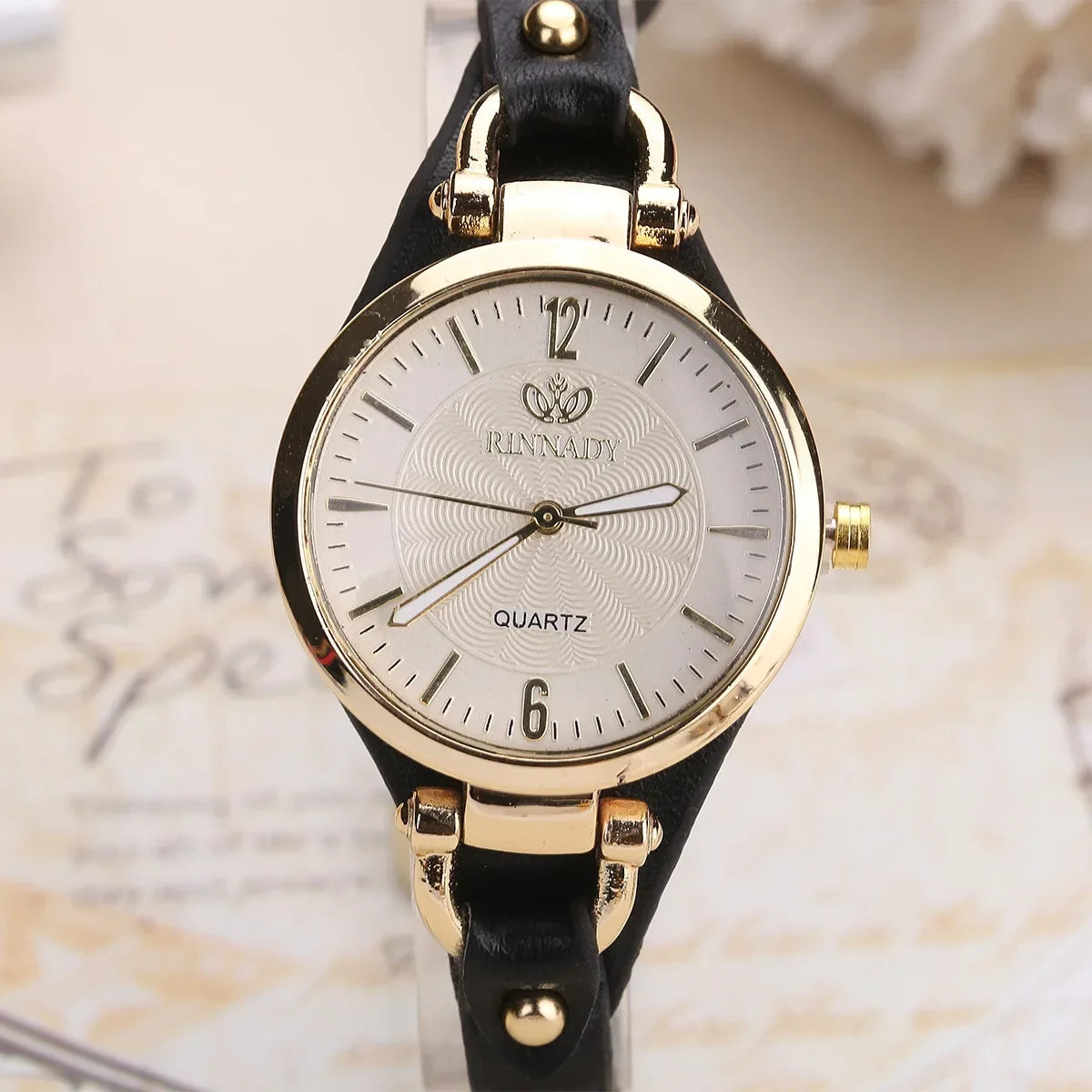 2024 Women's Quartz Watch - PU Leather Thin Strap Wristwatch, Fashion Solid Color Gift Watch for Ladies