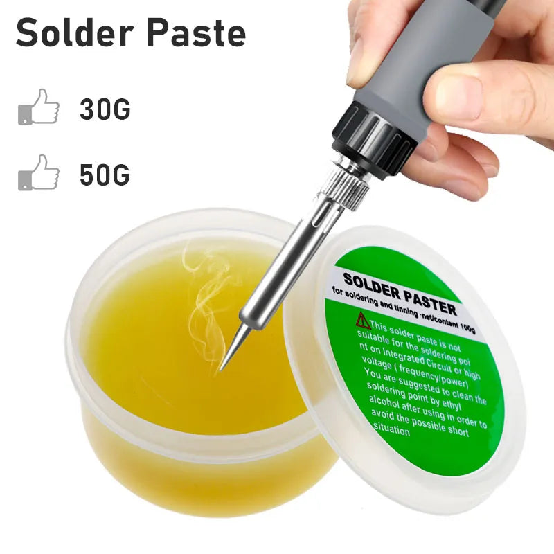 Professional Welding Flux: 30g/50g Solder Paste - 183 Degree Medium Temperature, No-Clean Rosin for Effective Welding