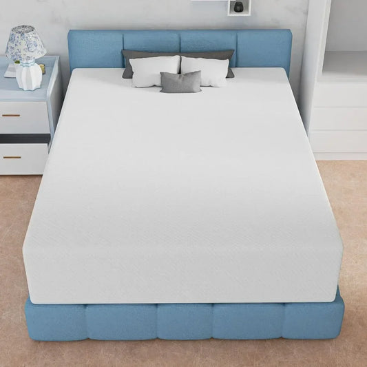 Certipur-US Certified Queen Gel Memory Foam Mattress - Cooling, Pressure Relieving Comfort