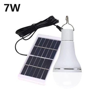 7W Solar Bulb Light | Waterproof USB Charged Hanging Lamp | Emergency Sunlight Powered | Outdoor Indoor House Lighting