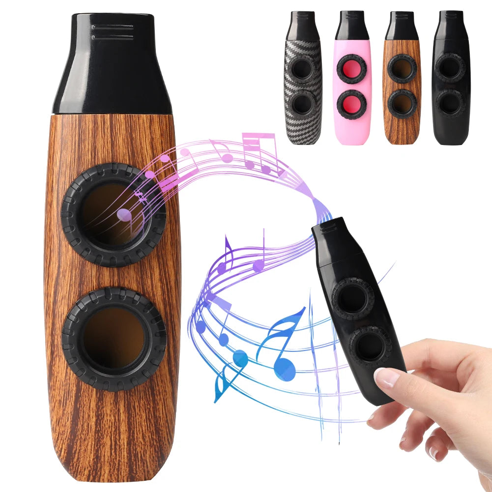 Double Hole Design Kazoo | Accompaniment Instrument for Ukulele, Guitar, Violin | Portable Musical Instrument | Ideal Christmas Gift