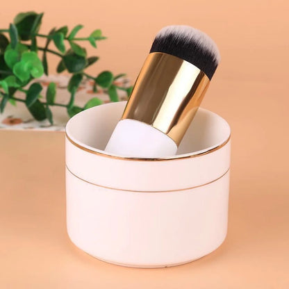 2023 Chubby Pier Foundation Brush – Flat Cream Makeup Brush for Professional Cosmetic Application