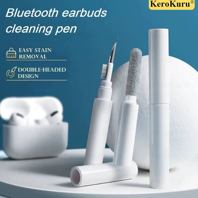 Bluetooth Earphones Cleaning Tool Kit: For Airpods Pro 3/2/1 & Earbuds Case - Cleaner Pen & Brush - Xiaomi, iPhone Compatible